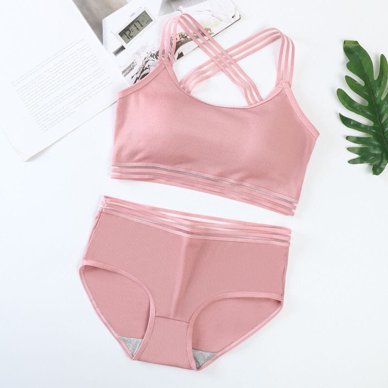 Bra Set Wanita Bralette Bahan Lace 1217