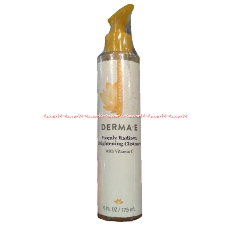 Dema E Evenly Radiant 175ml Brightening Cleanser With Vitamin C Pembersih Wajah Derma-E