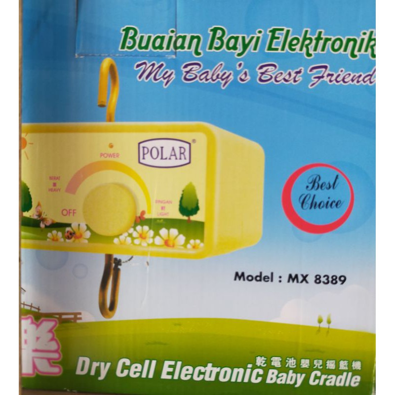 polar ayunan buaian bayi elektrik