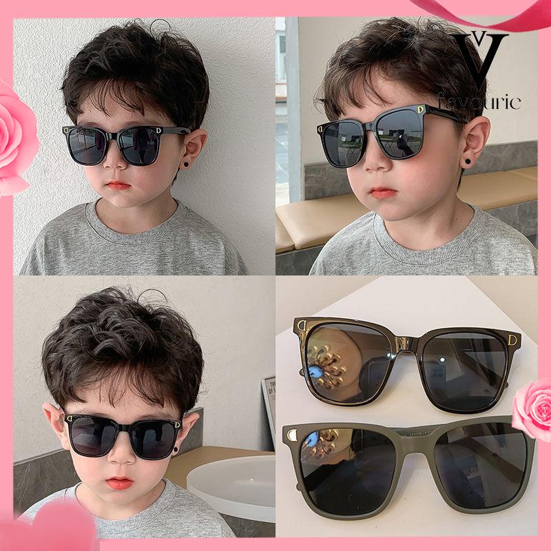 [COD]Kacamata Fashion Anak Laki-laki Perempuan Universal Anti-UV Street Shooting Sunshade Sunglasses-FA