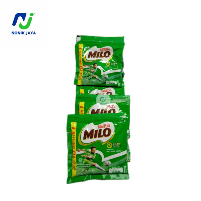 Milo Sachet isi 10 Pcs Berat 21 gr