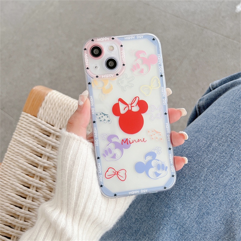 Soft Case Tpu Motif Kartun Tikus Compatible for iPhone 11 Pro Max iPhone 14 13 12 Pro Max X Xr Xs Se 2020 Max 7 Plus 8 7 6 6s Plus Soft TPU Phone Case Cartoon Mouse Series High-quality Soft Silicone Back Protective Casing Cover