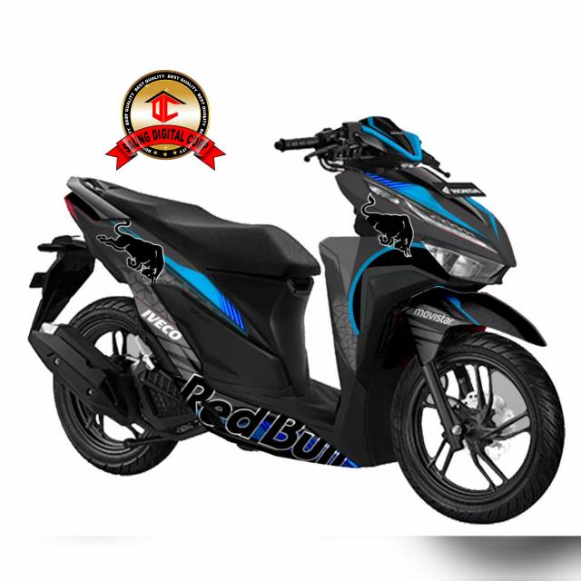 Sticker decal full body Honda Vario motip redbull