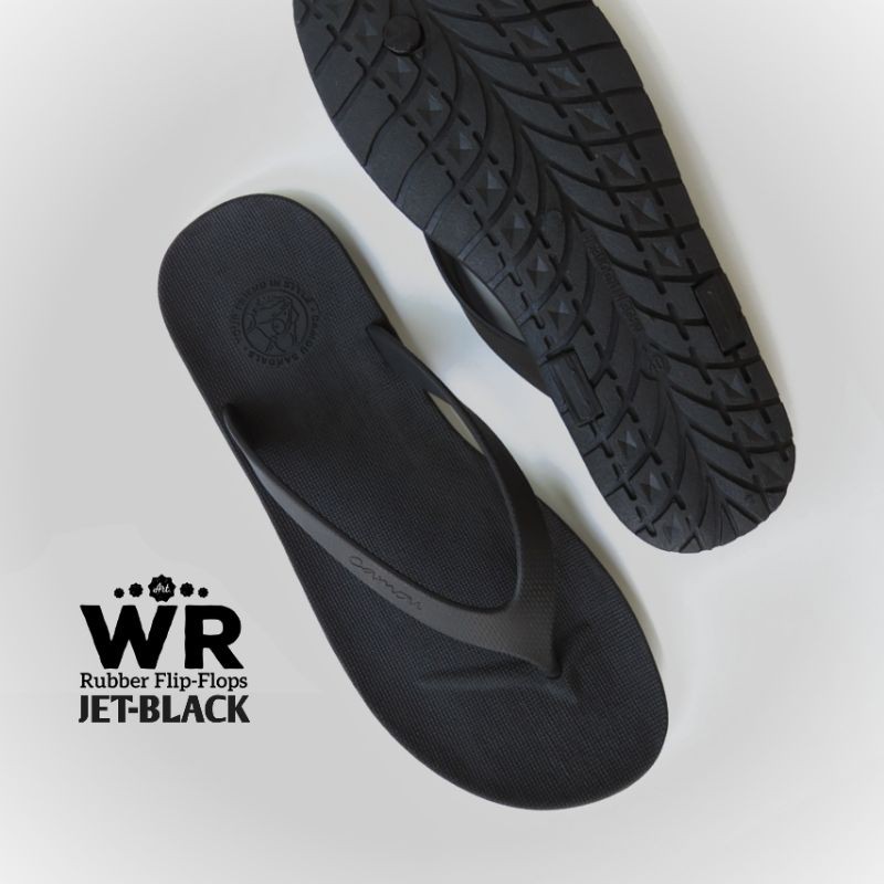 WR Rubber Flip-Flops - Sandal Jepit Pria / Sendal Jepit Pria / Camou (Original)-Jet black