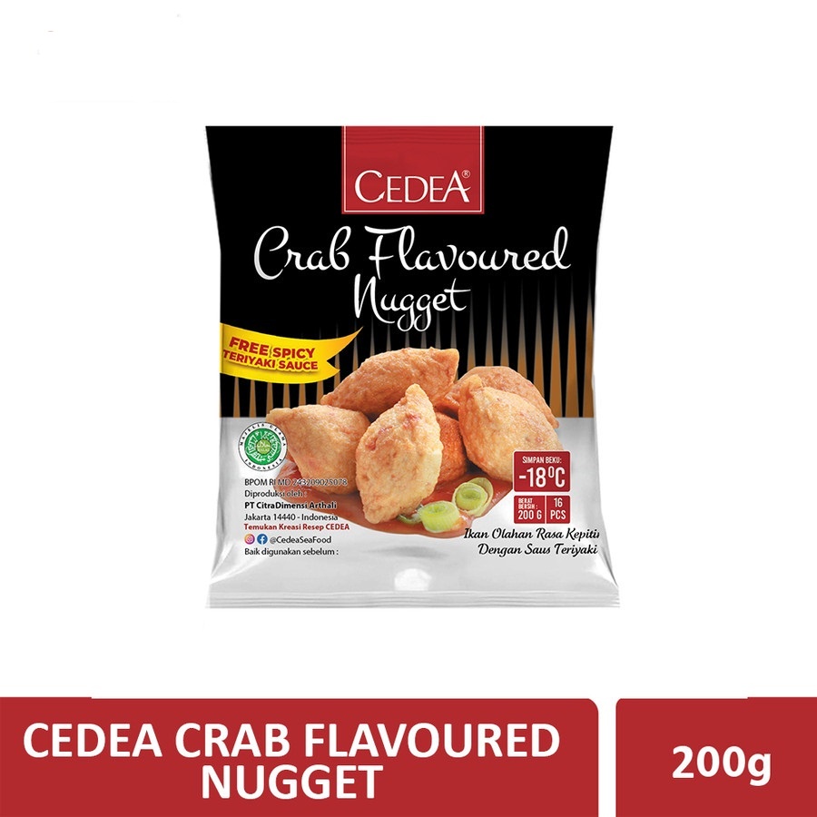 NAGET KEPITING CEDEA 200GR CRAB NUGGET HALAL