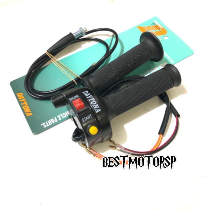 GAS SPONTAN 1 KABEL DYTONA ORIGINAL HITAM POLOS UNIVERSAL