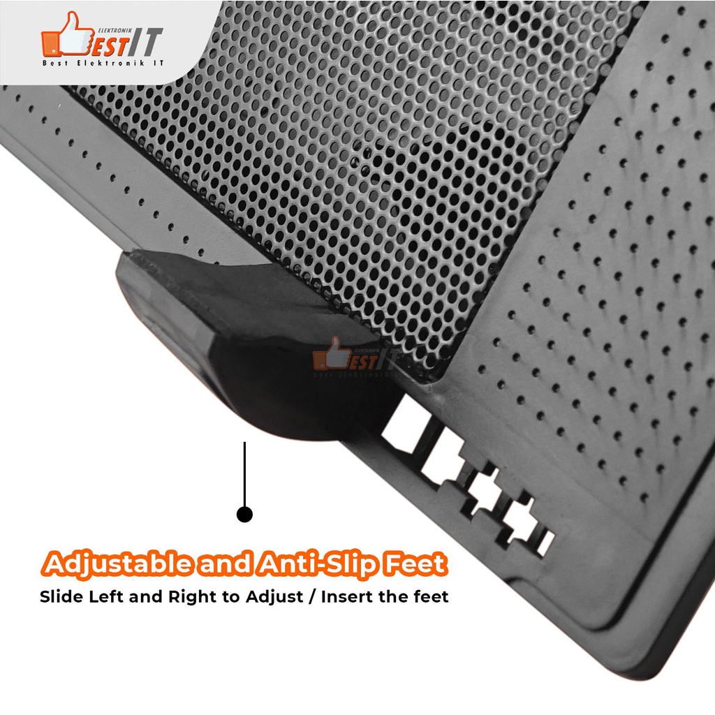 Cooling Pad MT-08 Ergostand Kipas Pendingin Laptop