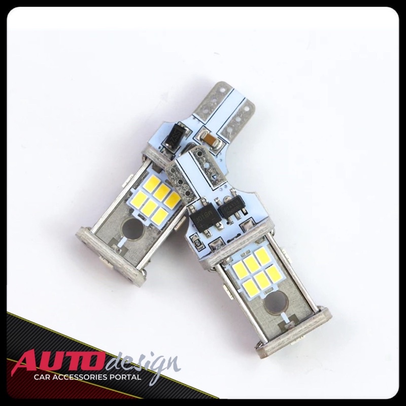 Lampu Led Mobil Motor T15 T10 W16W Chip 3020 18 Mata Led Alumunium Canbus Super Terang