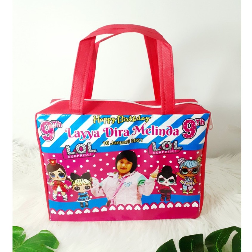 Tas Ulang Tahun Resleting Custom Foto-6