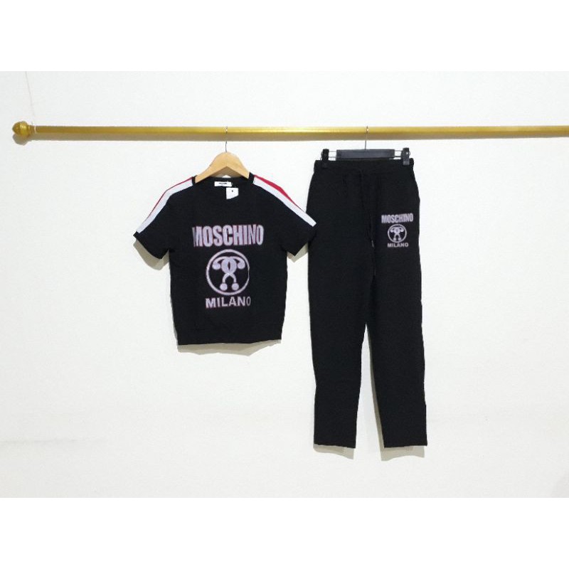 Setelan training wanita import kwalitas premium super hitam branded