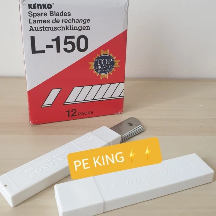 

Refill Cutter Blade Kenko L 150 Besar 18mm 1 Tube Kirim Kilat