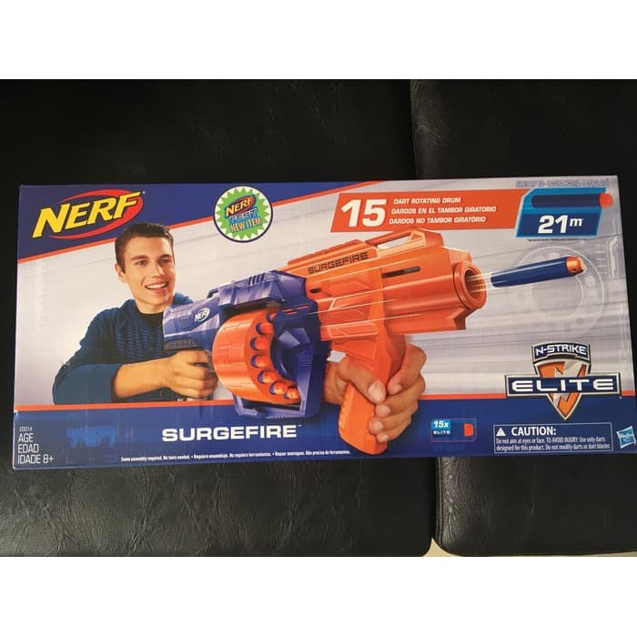 NERF Elite Surgefire Strike mainan anak