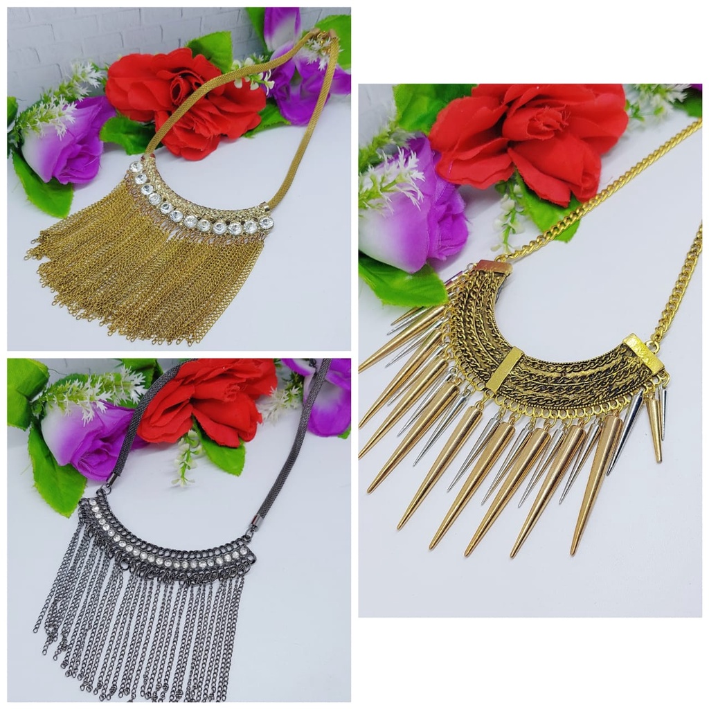 Aksesoris kalung fashion kalung elegan kalung hijab aksesoris cantik kalung daun elegan cantik Q-S