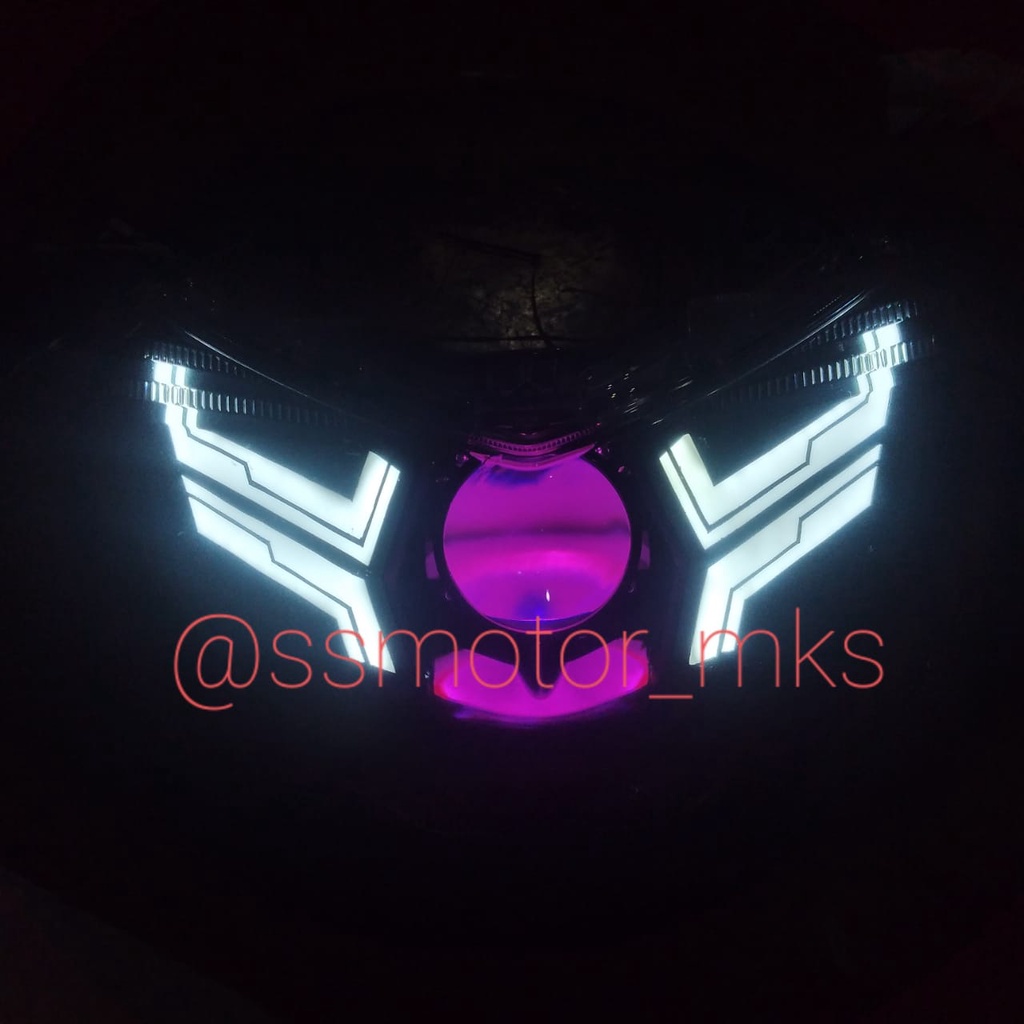 HEADLAMP / LAMPU CUSTOM LAZY  SEIN PROJIE BILED AES TURBO SE EXPERIENCE VERSION 1/VERSION 2 YAMAHA N