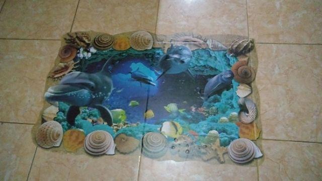 Xl8126 Floor Sea Walstiker Wallsticker 60x90