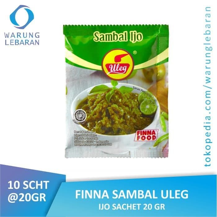 

PACK FINNA SAMBAL ULEG IJO SACHET 10 X 20GR