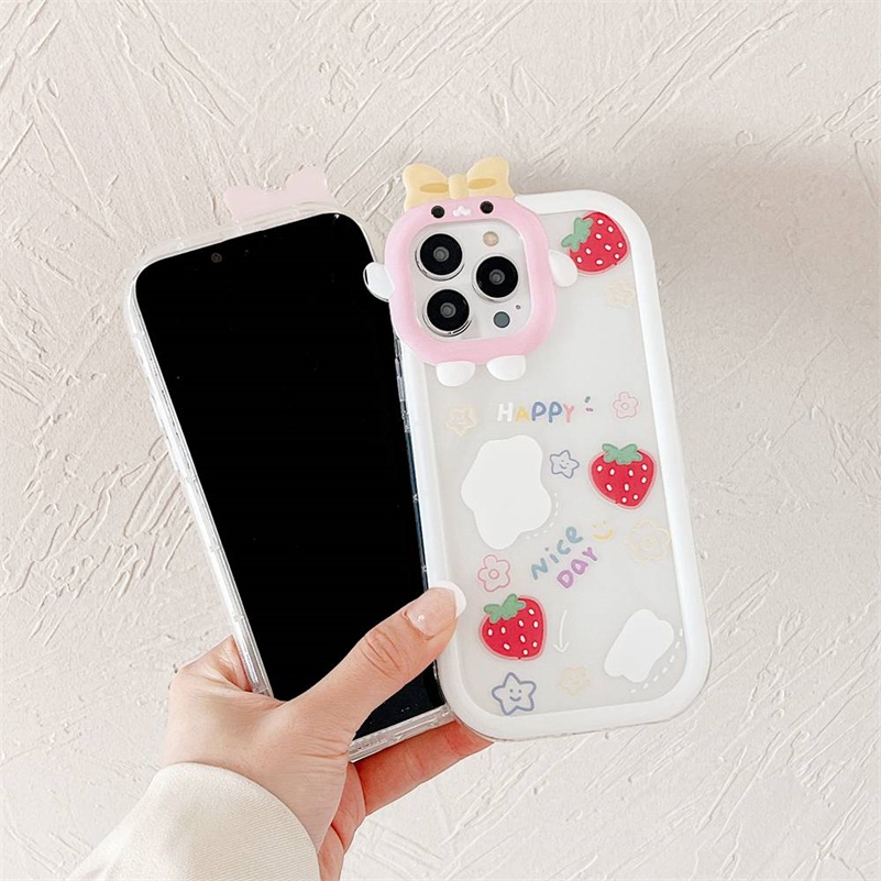 Soft Case Pelindung Kamera Bahan Silikon Bening Tahan Banting Untuk iPhone 14 13 12 11 Pro Max X Xr Xs Max 7 8 6 6s Plus SE 2020