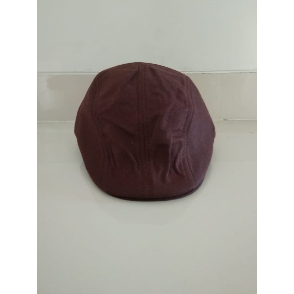 Flat Cap Hat Topi Kodok Newsboy Bahan Wool Patino Sidin Pria Dewasa Pet Pelukis Sutradara Topi Copet