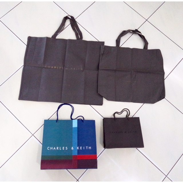 

Charles & Keith Paperbag Dustbag Branded Paper bag Dust bag