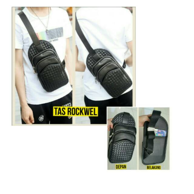 [IMPORT] Tas Selempang Impor Anyam ROCKWELL (Ada 4 Sab) FEB5