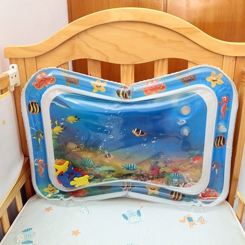 Baby Water Play Mat Inflatable For Infants Toddlers Fun Tummy Time Play Activity/mainan sensory bayi