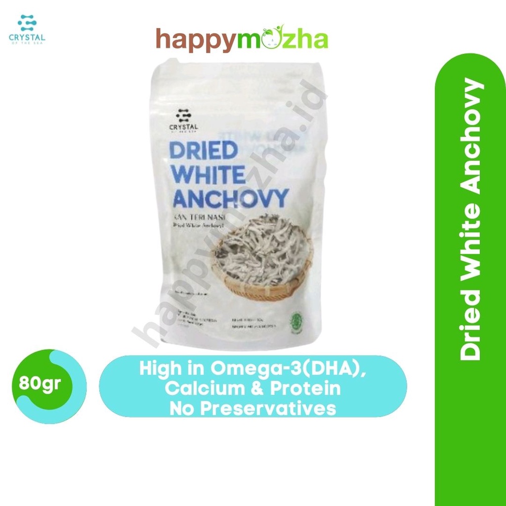 

Ikan Teri Kering Bebas Formalin dan Pengawet Crystal of The Sea Dried White Anchovy 80g