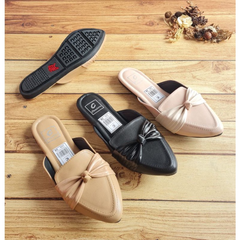 ABBUSHOES UR 03 flat shoes mules pita cabaret sol karet 1cm