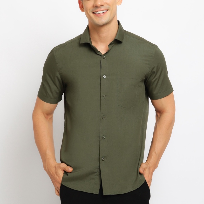 CARLOS MORENO - Kemeja Polos Katun - SKPS | Kemeja Formal | Kemeja Polos Pria | Kemeja Polos Slim Fi