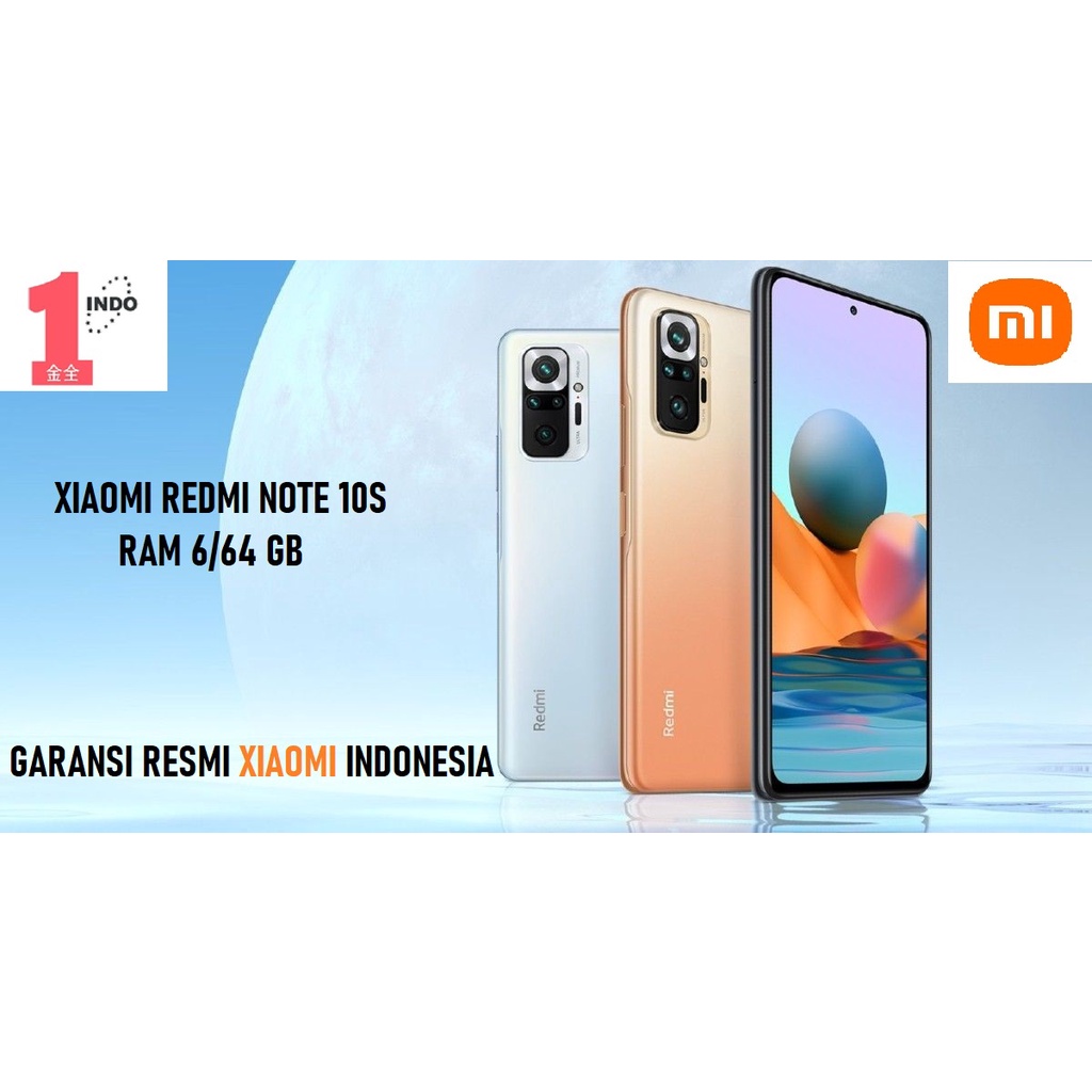 HP XIAOMI NOTE 10S RAM 6GB INTERNAL 64GB GARANSI RESMI XIAOMI