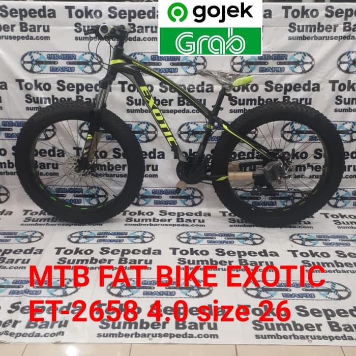 Jual sepeda ban besar/fat bike EXOTIC 26x4.0 Berkualitas