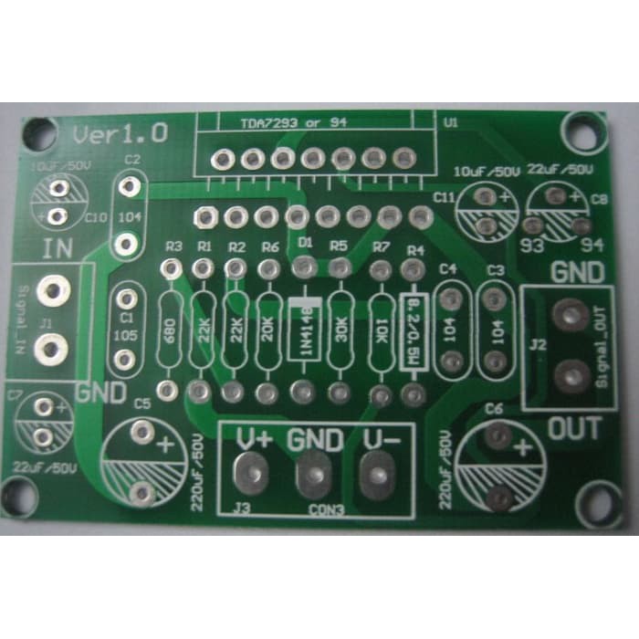 Langsung Order PCB TDA7293 7294 Power Amplifier Double side PCB Terlaris