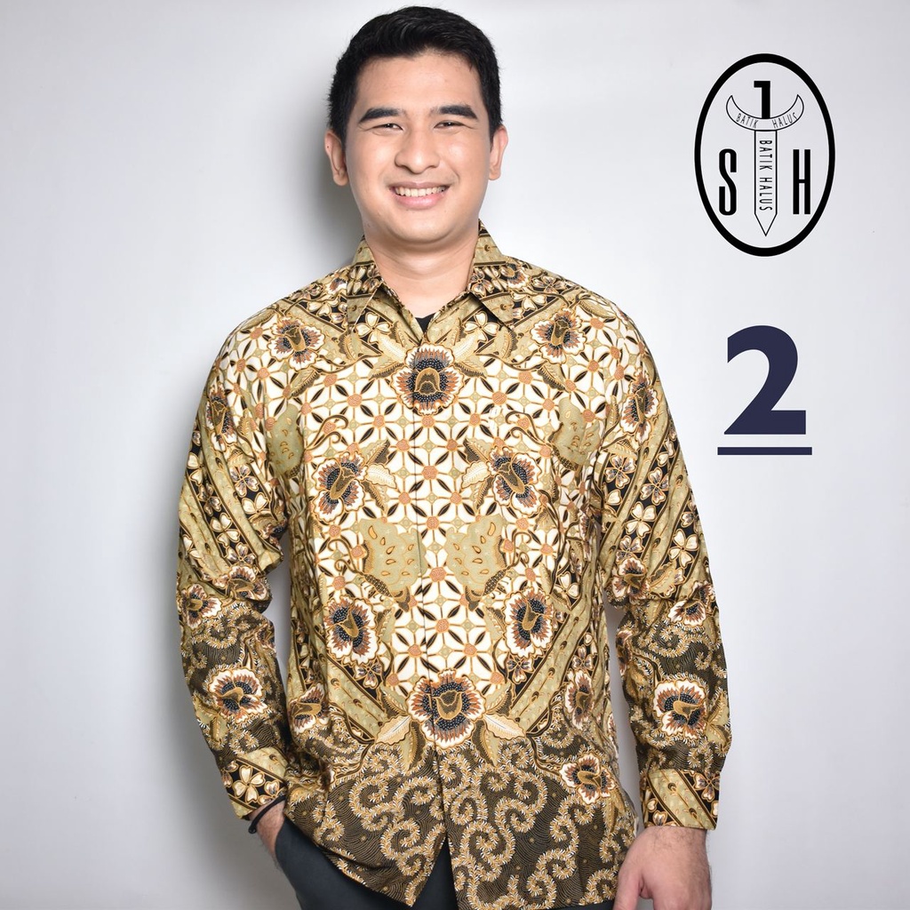 SULTAN HADI / BAJU BATIK / BATIK LENGAN PANJANG / MODEL BAJU BATIK TERBARU / KEMEJA BATIK / ATASAN PRIA / BATIK MEWAH / BAJU BATIK SILKY LT P9