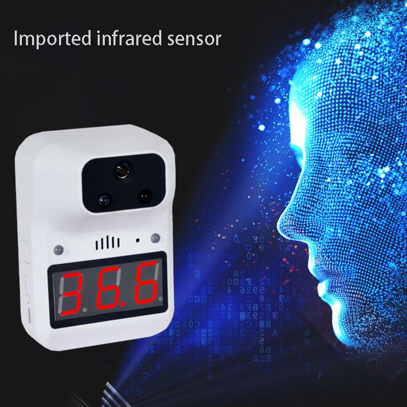 PAKET SET THERMOMETER TEMBAK INFRARED INFRA MERAH TERMOGUN TRIPOD NON KONTAK DIGITAL OTOMATIS GANTUN