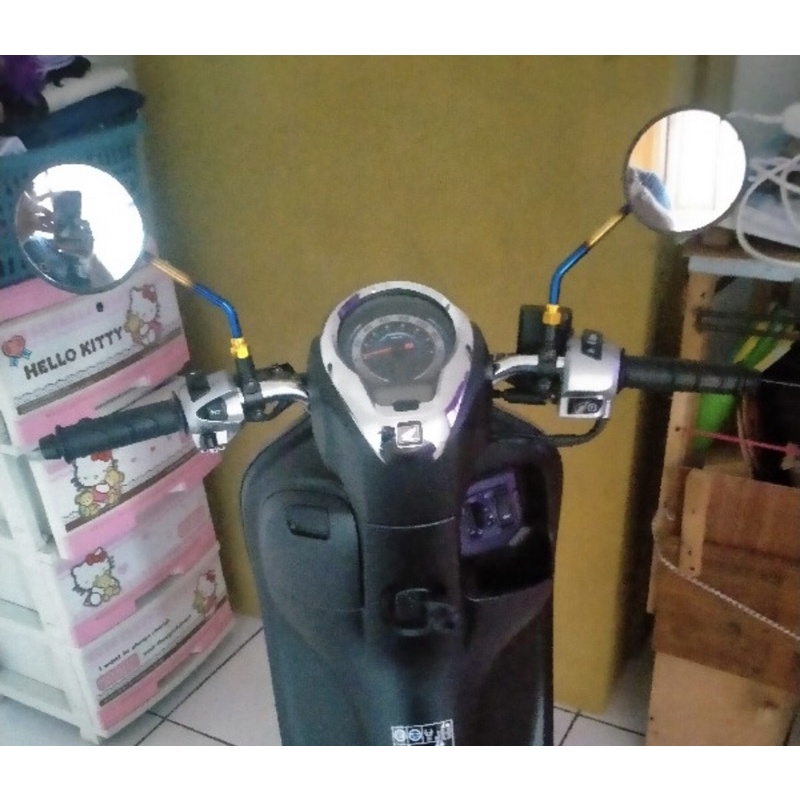 Spion carbon scoopy tangkai twotone model scoopy pemakaian semua motor HONDA