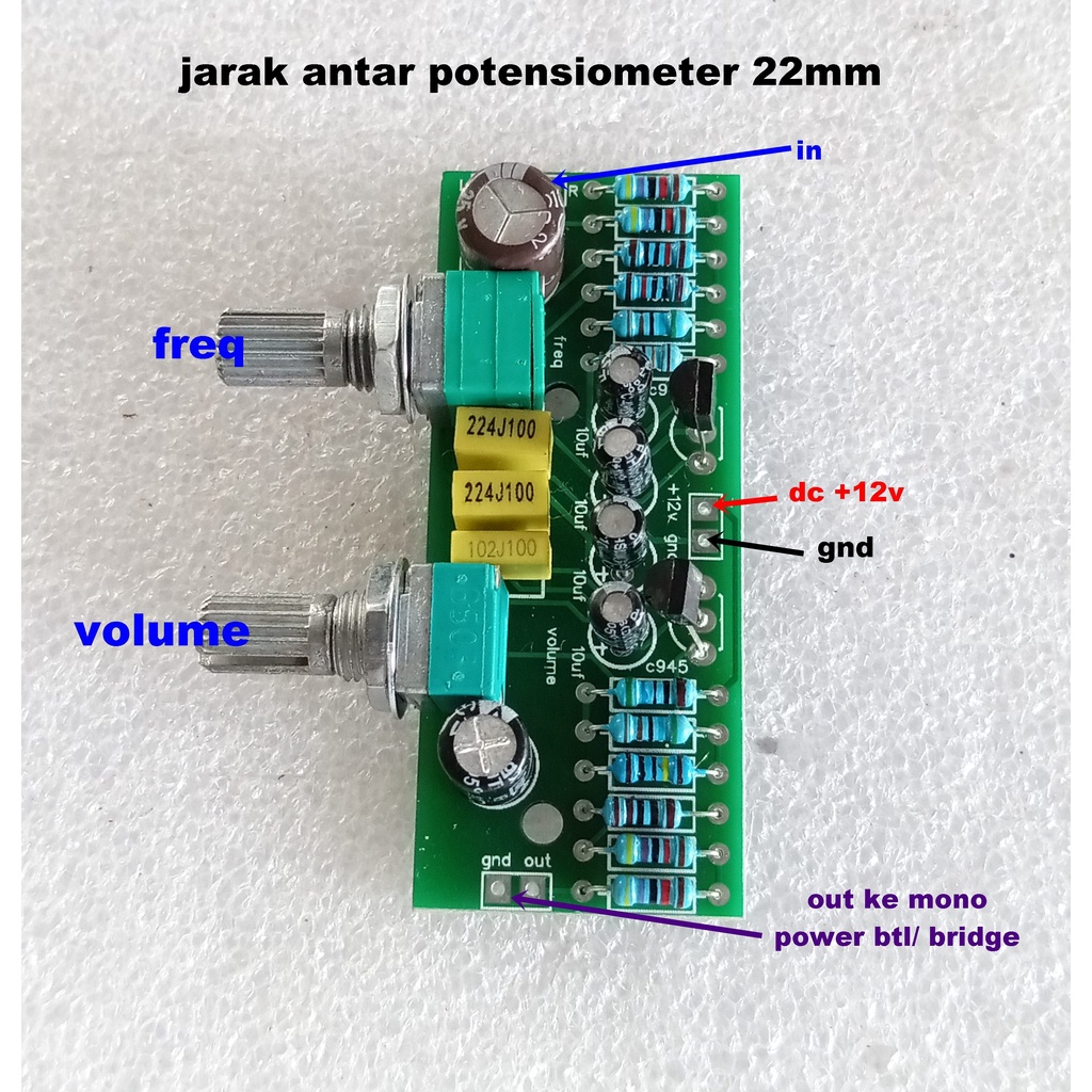 Modul Subwoofer 2 Transistor Plus Frequensi