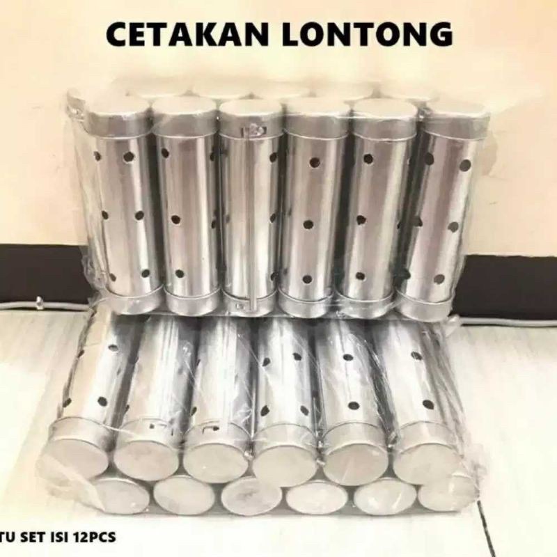 CETAKAN LONTONG ALUMUNIUM / CETAKAN LONTONG STAINLESS 12pcs