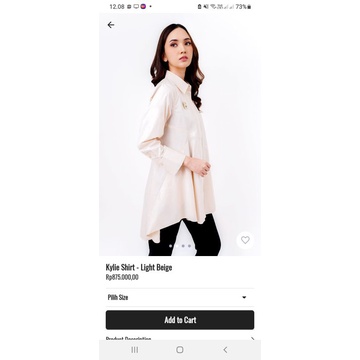 Baju Benang Jarum Kylie Shirt / Buttonscarves