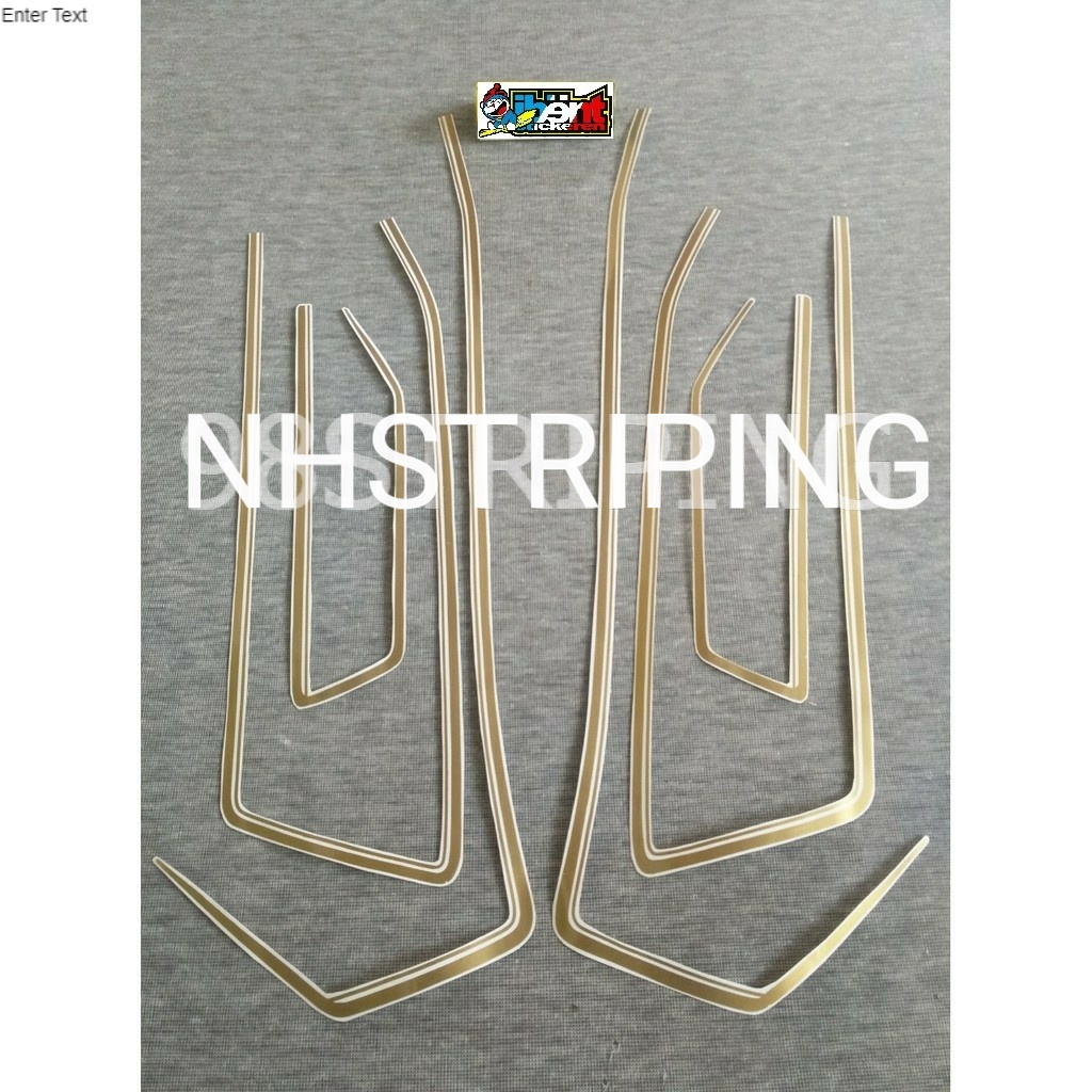 STRIPING STRIPING LIS STANDAR ORI HONDA GL100 GL 100 K GOLD TAHUN 1986