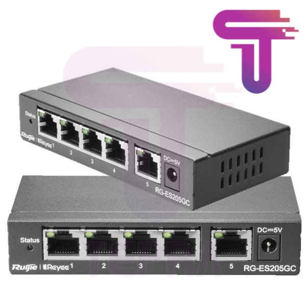 Ruijie RG-ES205GC 5 Port Gigabit Cloud Managed Switch