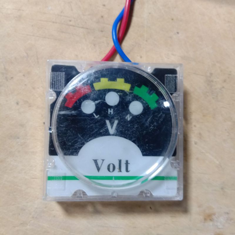 Voltmeter Tank semprot Sprayer elektrik 2 lampu