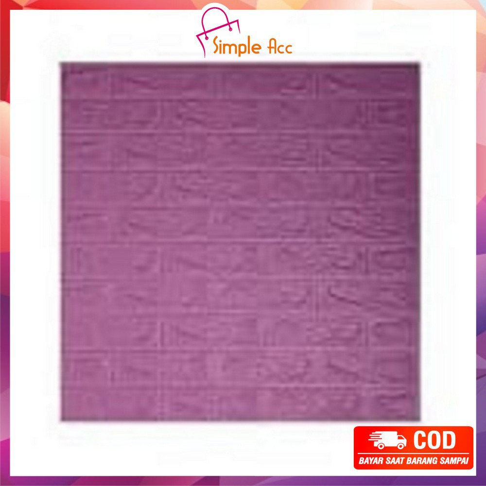 ~COD~ DO-C206 Wallpaper Dinding Foam 3D Kecil Motif Batu Bata/Walpaper Stiker Dinding Dekorasi Kamar-Batu Bata UNGUTUA