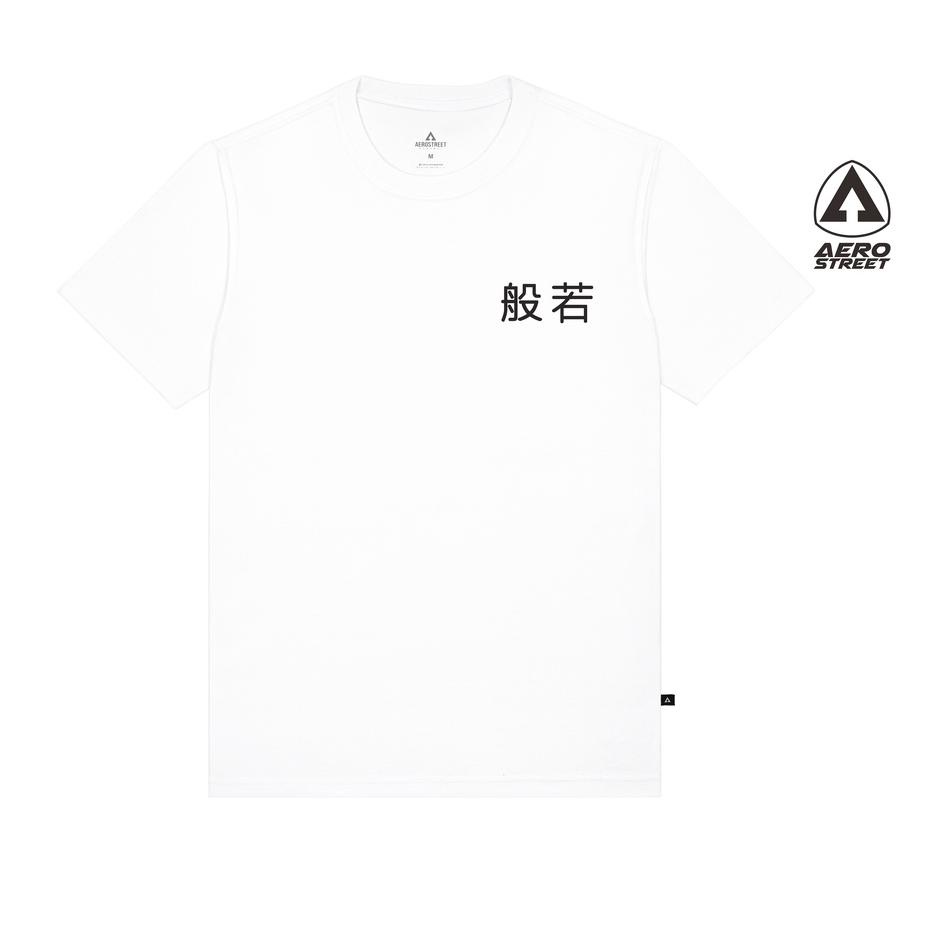 (BEST SELLER!!) Aerostreet T Shirt Hannya Kitsune Putih Kaos T-Shirt Tshirt ABDAA