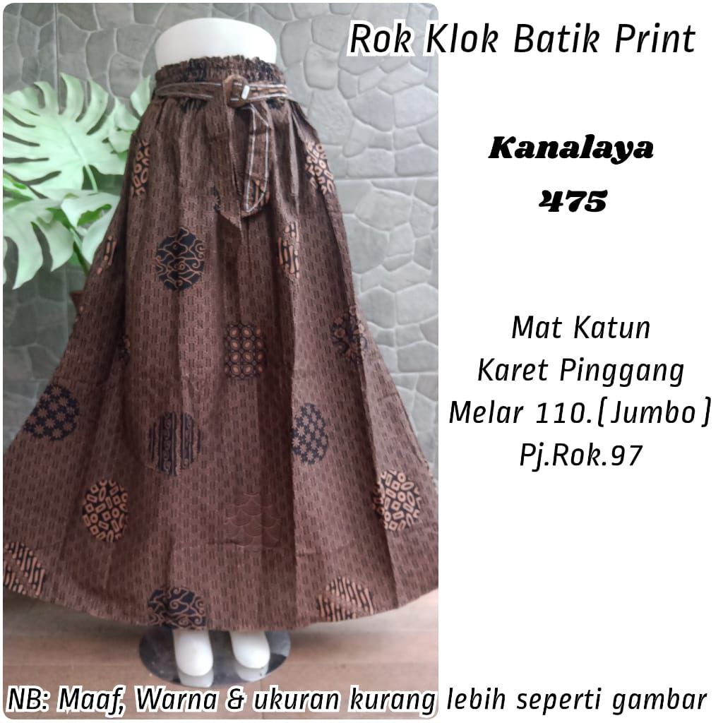 (Dijamin RealPict) Rok Batik original Pekalongan garansi harga termurah Rok Klok Modern By BellaQ-Kanalaya 475