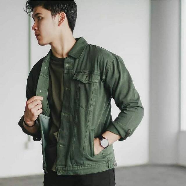 Jacket Jeans Army Premium