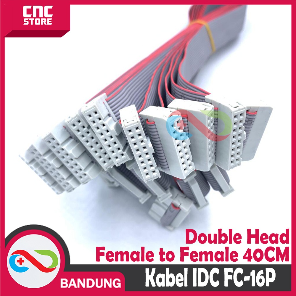 KABEL FC-16P JTAG IDC DOUBLE HEAD FEMALE TO FEMALE 40CM ABU FOR PANEL LED P10