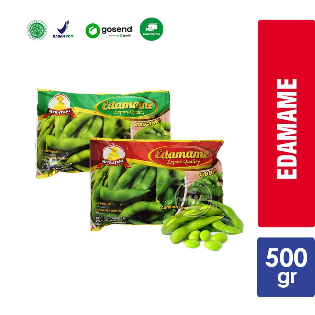 

Edamame Original EXPORT Quality Mitratani | Kacang Kedelai Jepang 500 gr [KHUSUS INSTANT]