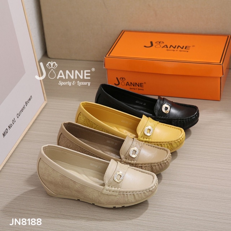 JOANNE Sepatu Wedges Wanita Import JN8188