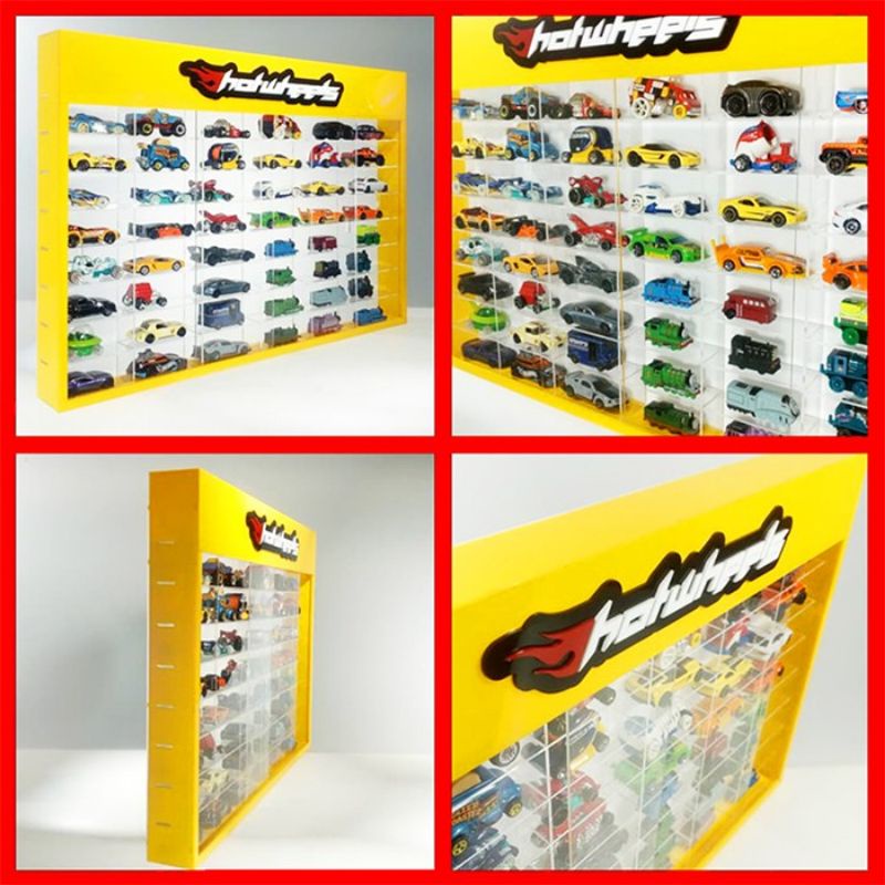 rak Hotwheels tomica 48 slot akrilik cars diecast Hotwheels rak acrylic