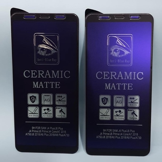 SCREEN PROTECTOR CERAMIC MATTE ANTI BLUE SAMSUNG GALAXY A7 2018 - FA