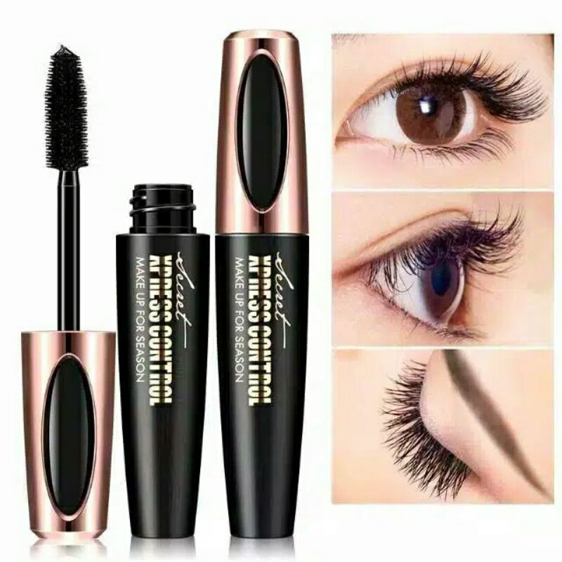 4D silk fiber lash mascara original / mascara heavy full figure waterproof/mascara long tebel
